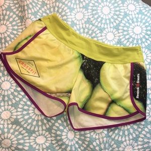 RARE NWOT Reebok Avocado Shorts